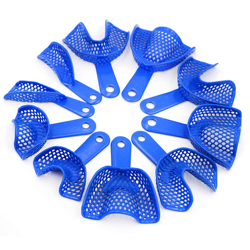 10 cáibộ nha khoa ấn tượng khay chủ nhựa-thép răng Khay vệ sinh răng miệng hàm răng giả mô hình vật liệu nha sĩ bằng miệng công cụ