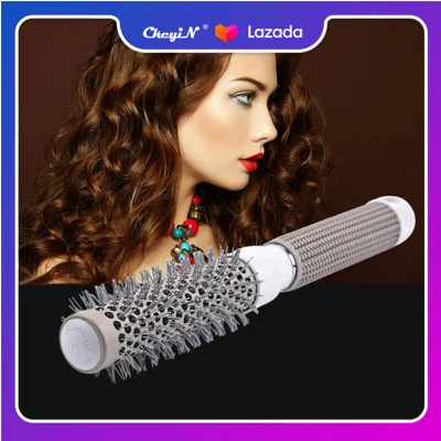 Ckeyin 32mm Nano Thermal Ceramic Ionic Round Barrel Hair Brush for Hair Drying, Styling, Curling HS195C
