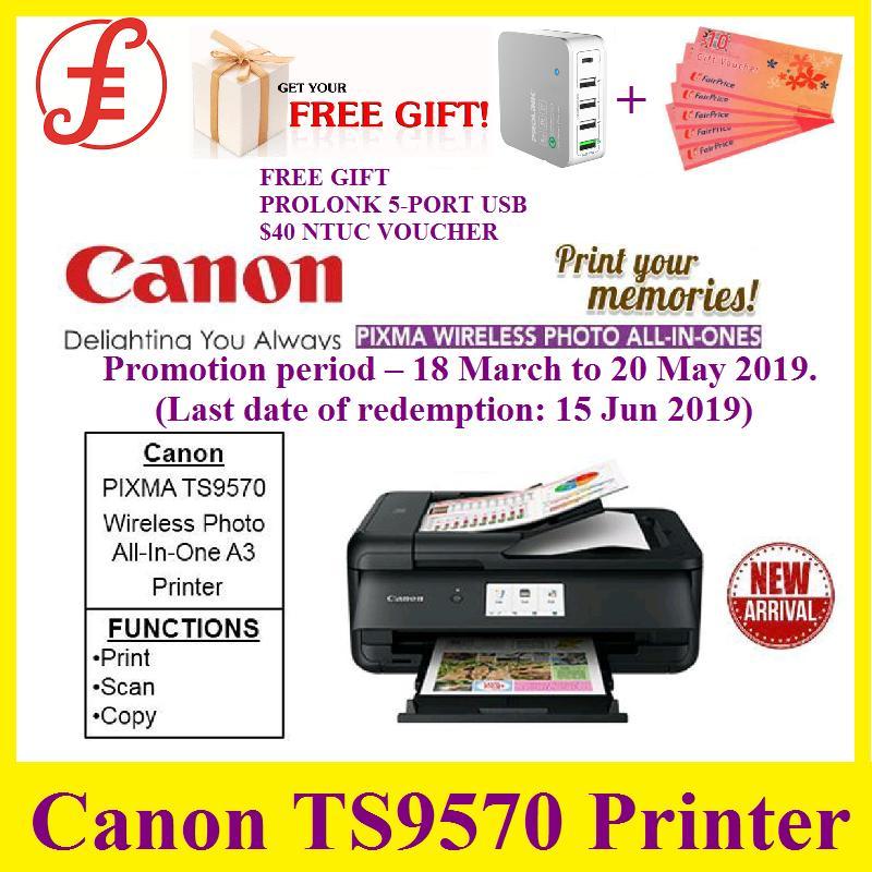 Canon PIXMA TS9570 A3 Wireless Photo Printer w/ Large 4.3in Touch-Screen and Auto Document Feeder (TS9570) Singapore