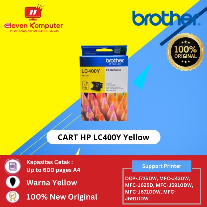 CART BROTHER LC400 YELLOW- Shelishop13 Giá 174,000 Đồng*Miễn phí vận chuyển