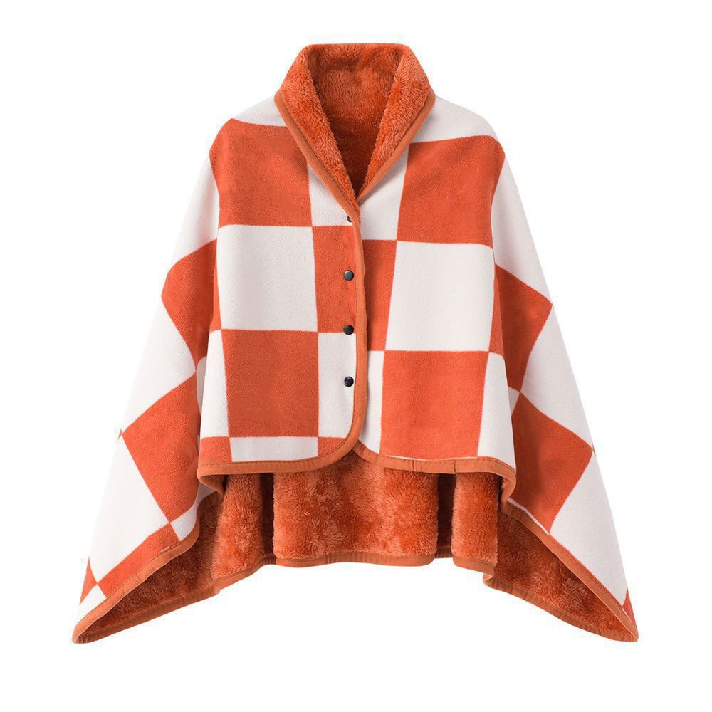 CONVENE MAXIMIZE64ZE3 Vải flannel Khăn choàng đeo được Giữ ấm Mùa đông Chăn văn phòng thoải mái và tiện lợi  Thường ngày Chăn khăn choàng đa chức năng dành cho phụ nữ và sử dụng văn phòng - 8