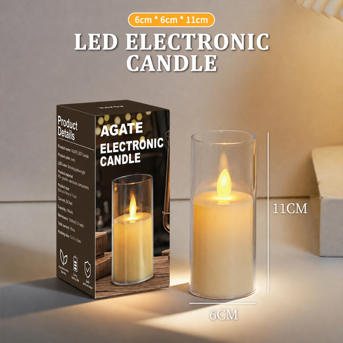 Electronic LED Candle Light Flameless Flickering Candle Lamp Simulation Candle Wedding party Home Decoration 蜡烛