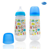 Coral Babies Wide Neck Anti-Colic Baby Feeding Bottle 16oz Leak-Proof For Infants (475ml)