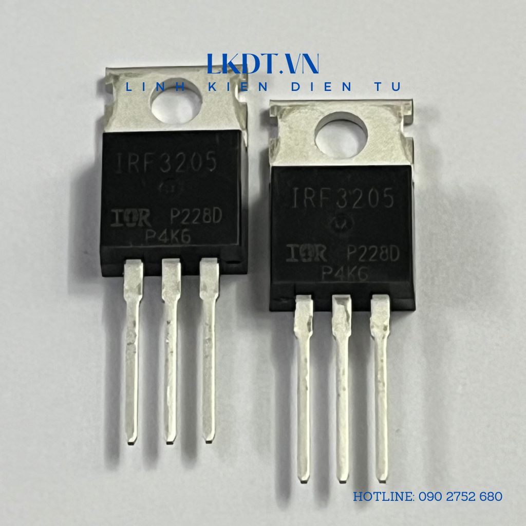 Irf3205 mosfet - kênh n mosfet irf3205 to-220-3 55v 110a rds-on 8mohm