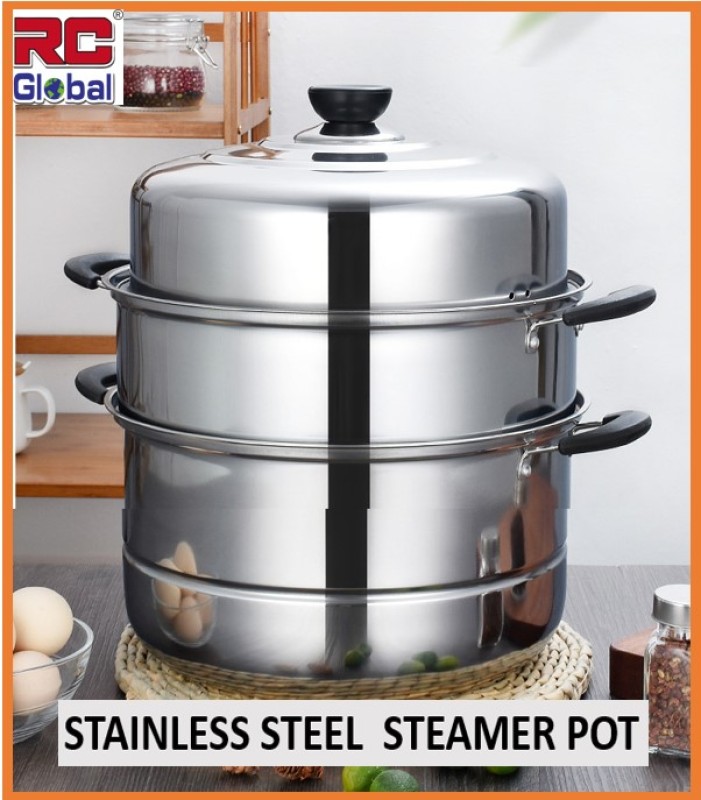 RC-Glober Steamer / Kitchen Steamer /3 Layer multipurpose / Stainless Steel / Energy Saver Steamer Singapore