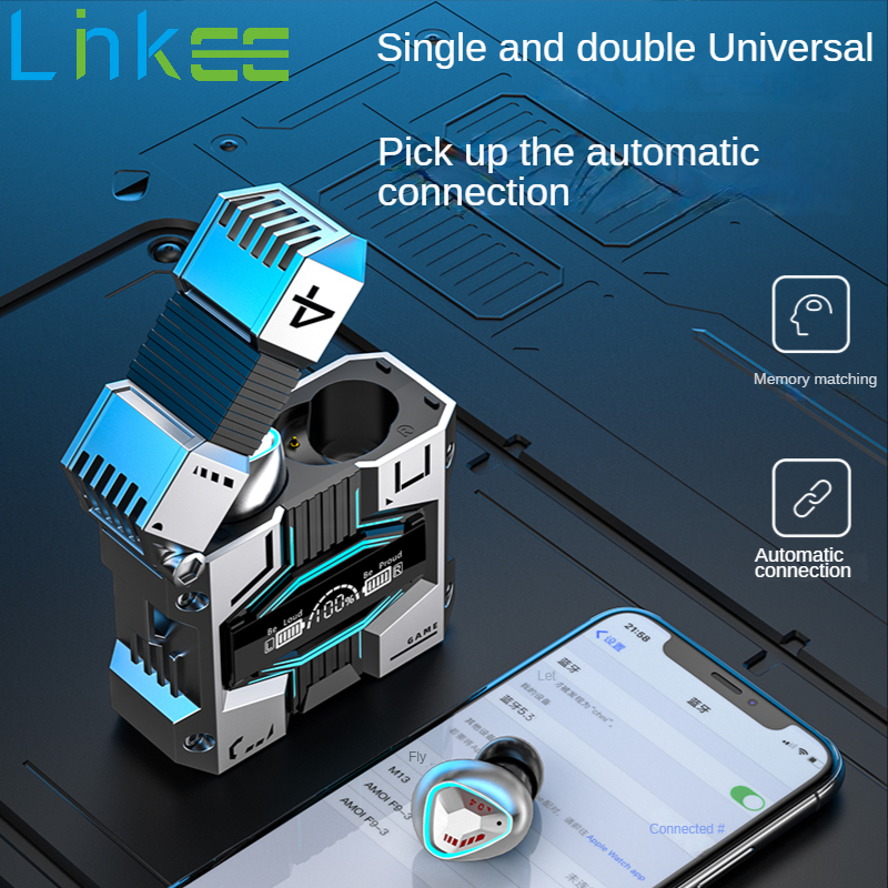 M45 TWS Wireless Bluetooth-compatible 5.3 Headset Touch Digital Display Binaural Noise Reduction Stereo Music Gaming Earphones ราคา 186 บาท*ส่งฟรี