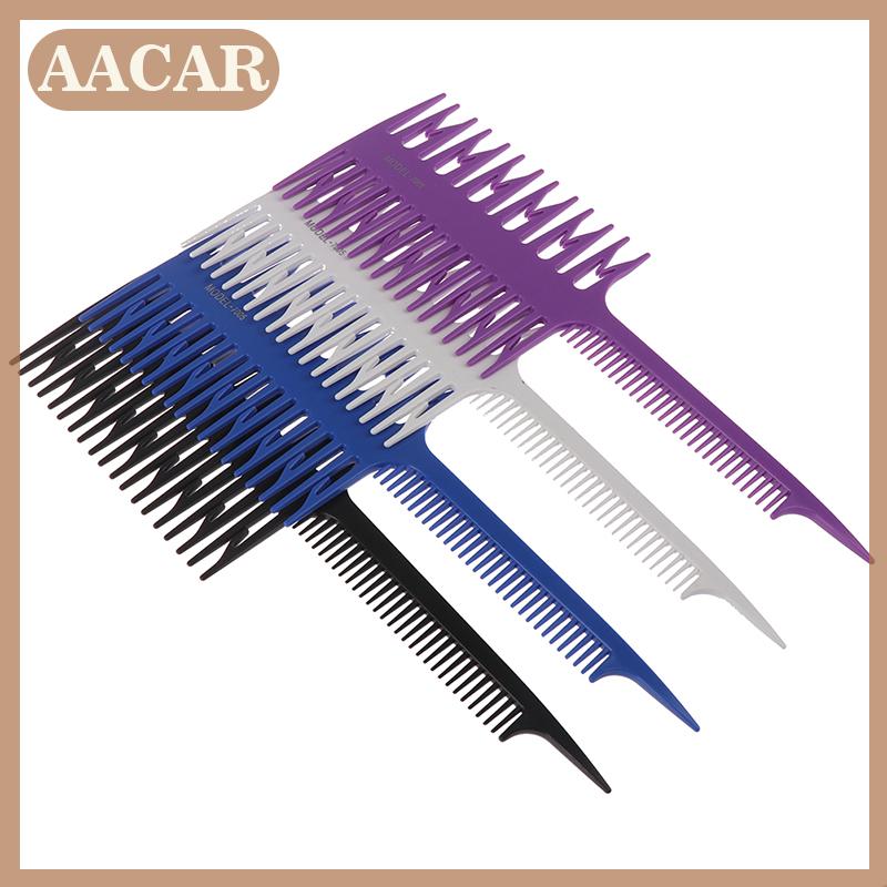 AACAR gou Fishbone Art Highlighting Comb Three-sided Pointed Tooth Hair Dye Brush Comb
