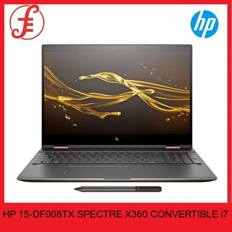 HP 15-DF008TX SPECTRE X360 CONVERTIBLE (15-DF008TX) i7-8750H 16GB DDR4 2666 SDRAM 512GB PCIe-SSD GTX1050Ti (4GB DDR5) 15.6INCH 4K IPS TOUCH W10 HOME