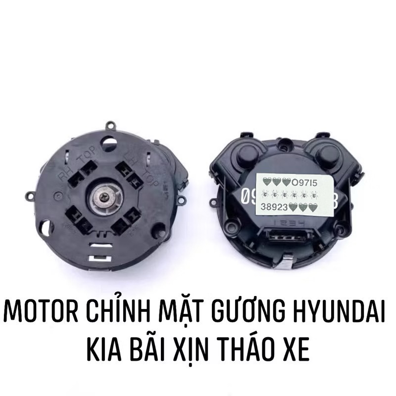 2 MOTOR CHỈNH MẶT GƯƠNG HYUNDAI KIA BÃI XỊN THÁO XE
