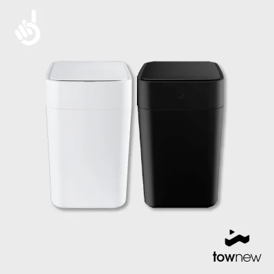 Townew Smart Trash Can T1S | Refill Rings [ New Model, 15.5L, Optimised Power System, Fast Charging, Large Capacity, Auto Sealing & Replacing Garbage Bag, Infrared Sensor Open-Lid, Contactless, Long Endurance, USB Charging, Home, Kitchen, Office ]
