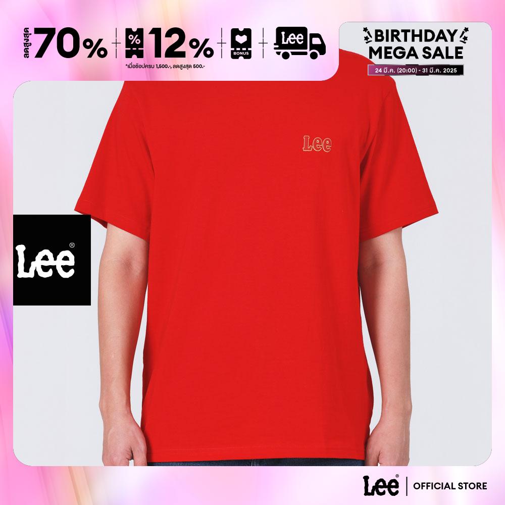 LEE เสื้อยืดแขนสั้นผู้ชาย คอลเลคชั่น Chinese New Year 2025 รุ่น LE F624MTSSN06 สีแดง ราคา 645 บาท*ส่งฟรี