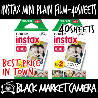 [BMC] *2023 Expiry* 40 Sheets Fujifilm Instax Mini Plain Instant Film (Bulk Purchase)