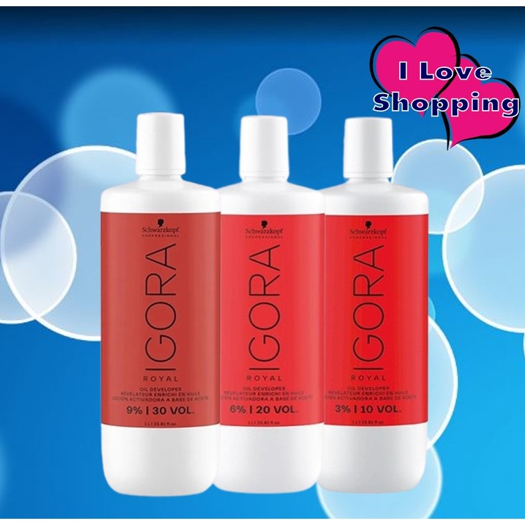 Schwarzkopf IGORA Royal Oil Developer 3%/6%/9% 1000 ml อีโกร่า รอยัล ออยล์ ดีเวลลอปเม้นท์ ราคา 470 บาท*ส่งฟรี