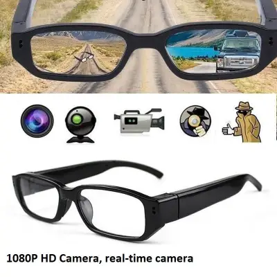 1080P Mini Spy Camera Glasses HD Eyewear DVR Hidden Camera Spectacles