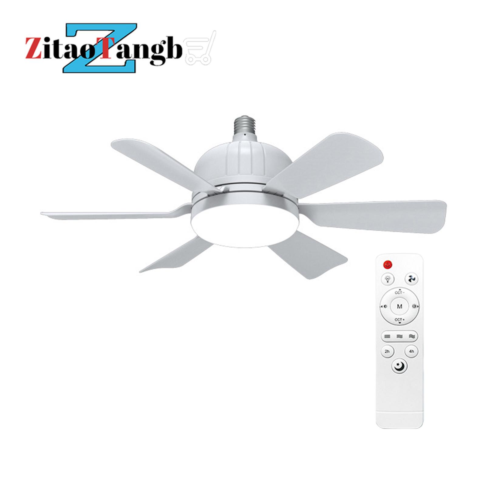 zitaotangb® Smart Remote Control Fan Modern Ceiling Fan Light with Remote Control and Dimmable Led Quiet Motor Easy Installation 3 Wind Speeds