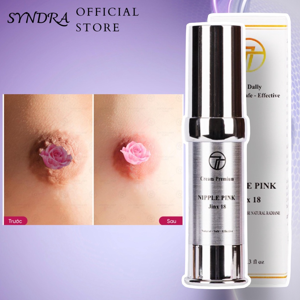 Kem Làm Hồng Nhũ Hoa Vùng Kín Nipple Pink 15ml, Làm hồng ti và bikini hiệu quả tại nhà sau 1 tuần