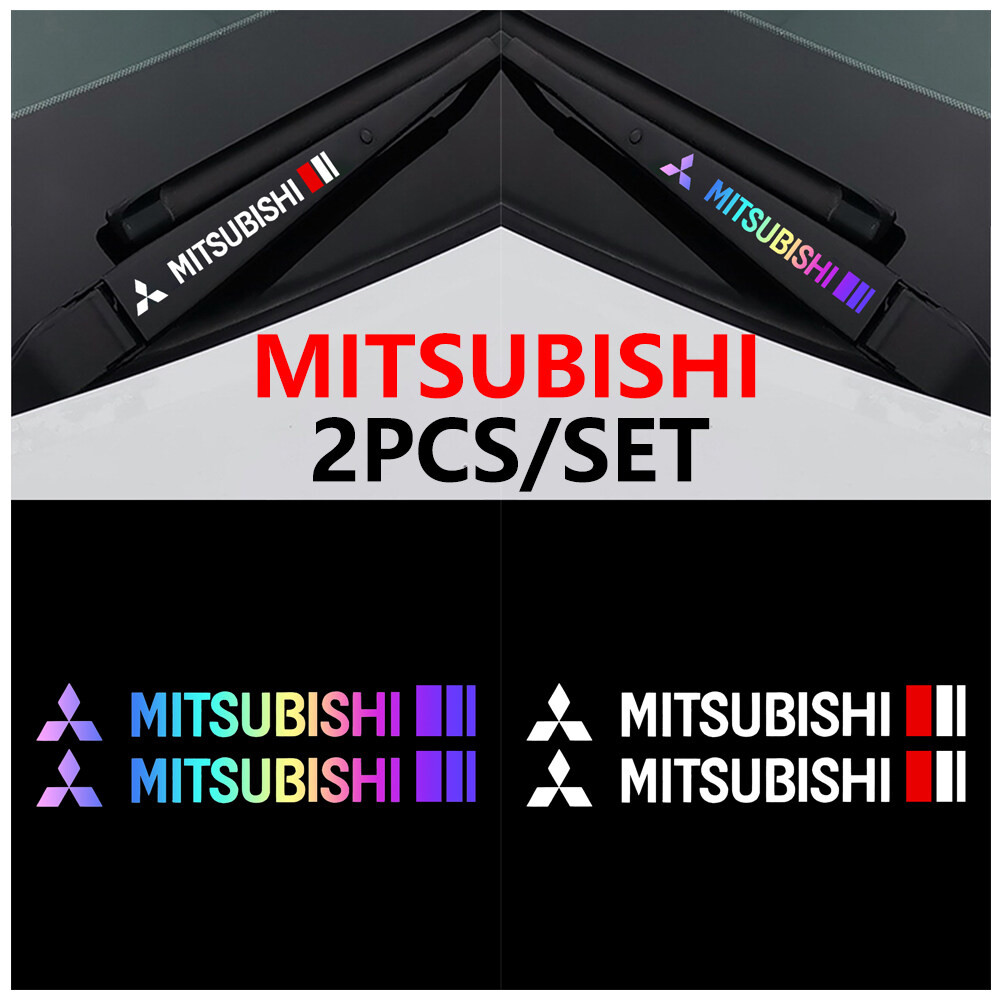 2 Pieces Mitsubishi Laser Reflective Vinyl Stickers, Protective Tape, Car Decoration, Cut, Electric Car, Car, Window, Tail Light, Attrage Triton ราคา 36 บาท*ส่งฟรี
