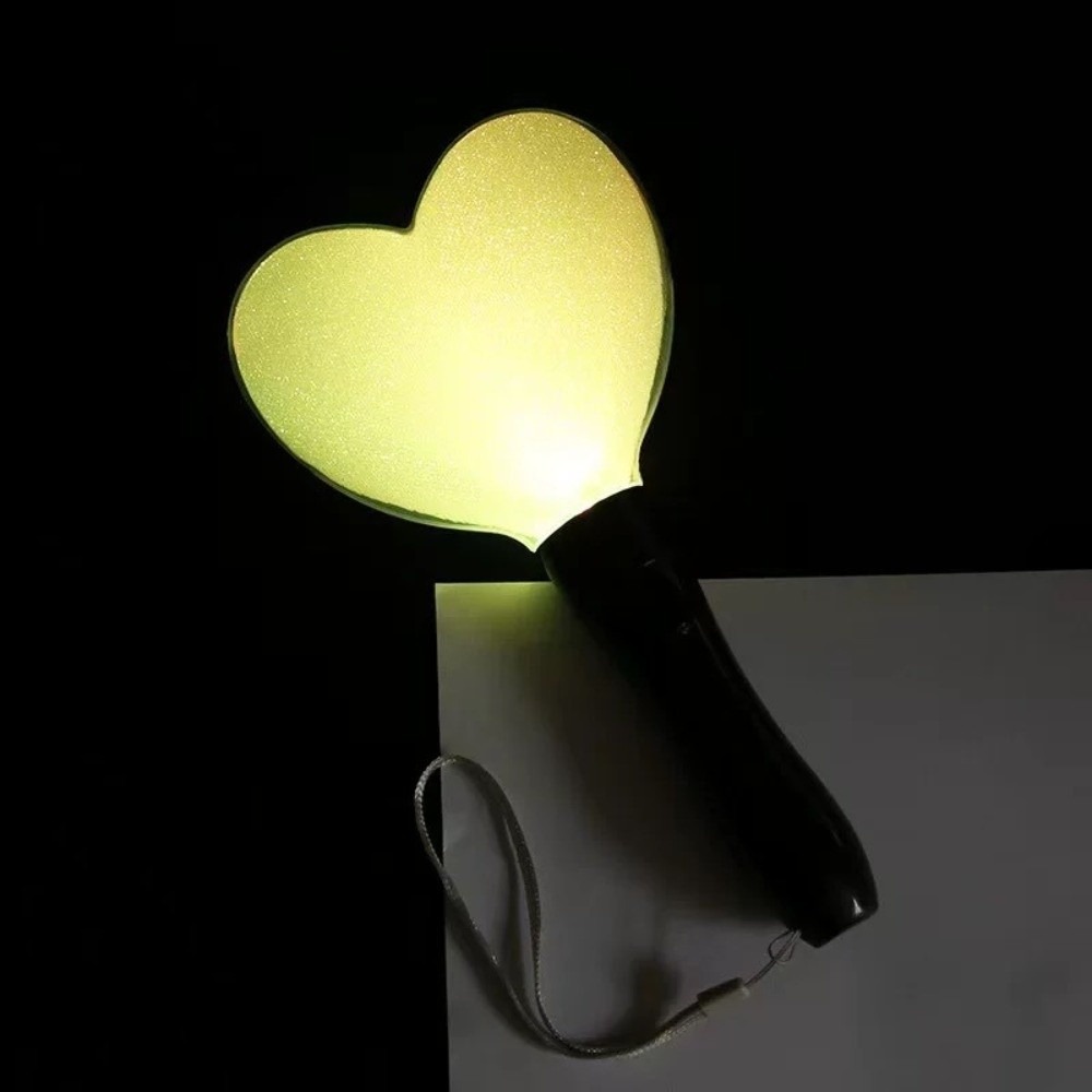 GFNET Color Changed Kpop Lightstick Bright Stick Flashing Mode Luminous Lightstick Heart Star Shaped Concert Support Sticks for Music Festiva