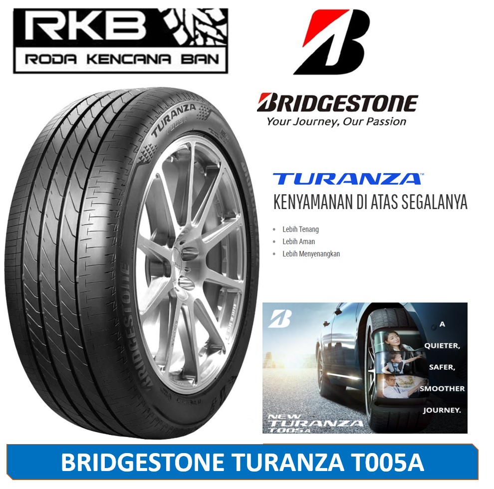 Bridgestone Turanza T005A Ukuran 185/60 R15 Ban Mobil Toyota Yaris Etios Suzuki Swift Harga 1,230,000 rupiah*Gratis Ongkir