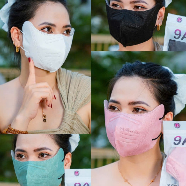Thùng 100 chiếc Khẩu trang toàn mặt 9A Thịnh Phát 4 lớp vải PP không dệt và 1 lớp vải kháng khuẩn Thịnh Phát 9A