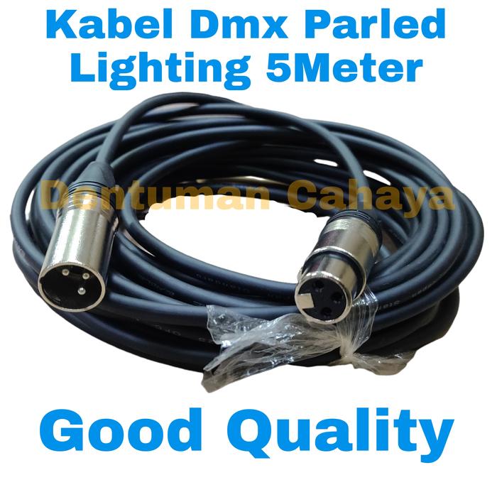 KABEL DMX LIGHTING (BEAM, PARLED, DLL) 3PIN PANJANG 5 METER MANTAP - Elvoir Store Giá 160,000 Đồng*Miễn phí vận chuyển