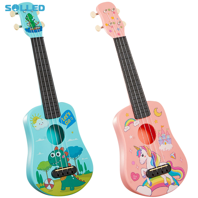 21-Inch Kids Ukulele Guitar Kit With Gig Bag Strap Pick Tutorial Musical Instruments Educational Toys Children Birthday Gifts