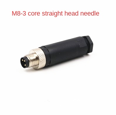 M8-3P dạng chân cắm (Đầu Nối 3 Lõi), Kích Thước Lỗ 8MM | Chuẩn Chống Nước | Tùy chọn: Ổ Cắm + Đầu Cắm | Đầu Nối 3-4 Lõi