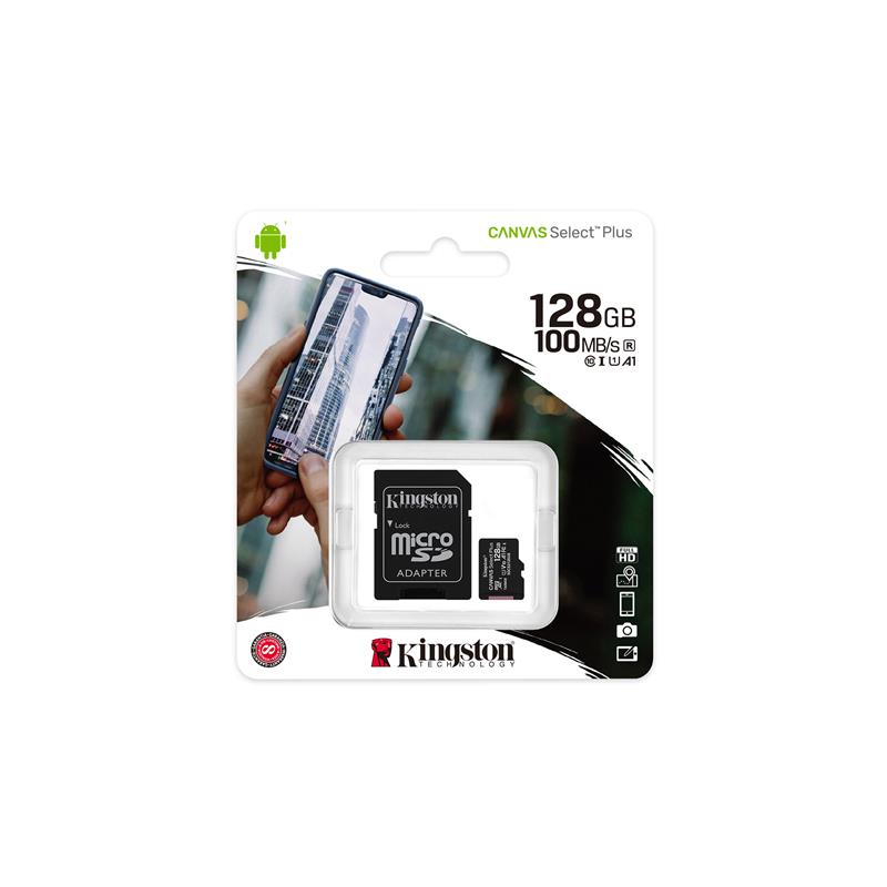 KINGSTON Micro SD Card Canvas Select Plus ความจุ 128GB ราคา 350 บาท*ส่งฟรี