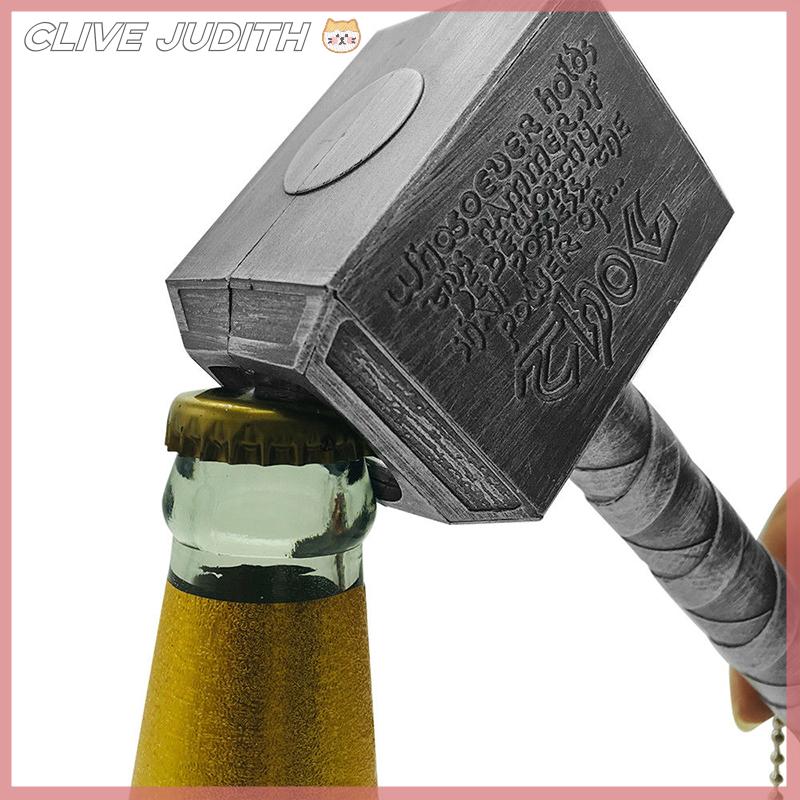 CISWGE 1 cái dụng cụ mở chai bia búa đóng chai tay cầm bia hình Thor dụng cụ mở chai bia