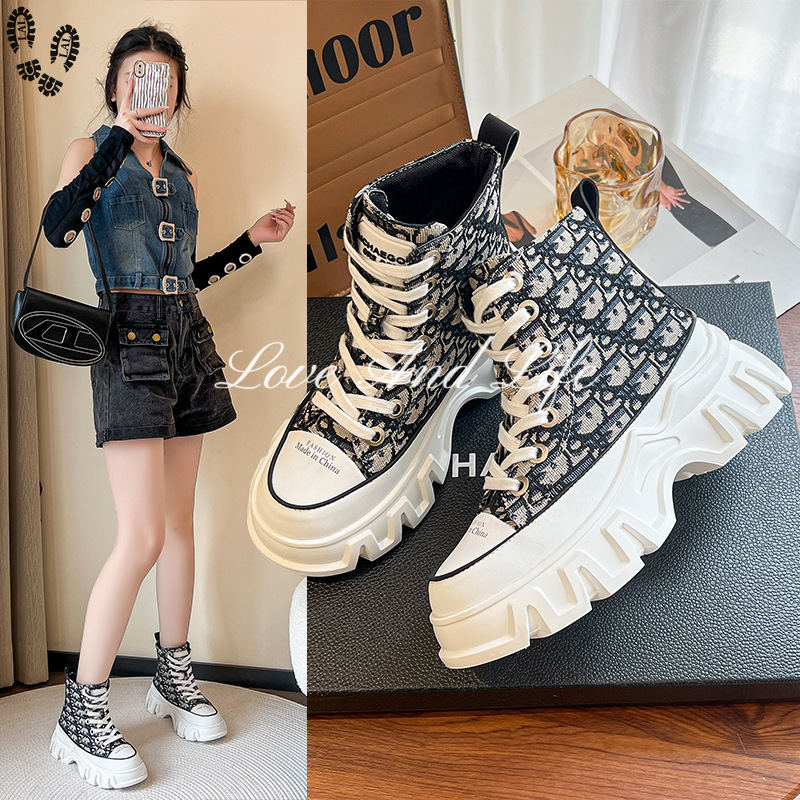 LAL Women's sneakers, knitted casual shoes, Korean version running shoes, light fashion shoes, sneakers women
