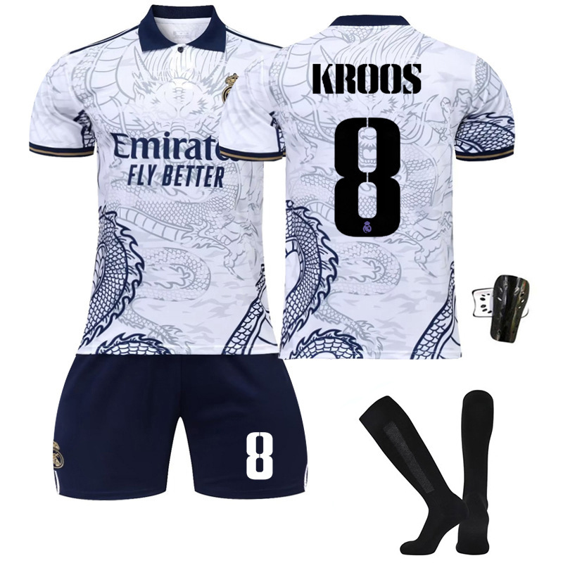 Áo Đấu Phiên Bản Đặc Biệt Real Madrid Dragon Pattern 20 Số Vinicius 9 Ngựa Benzema 10 Trang Phục Bón