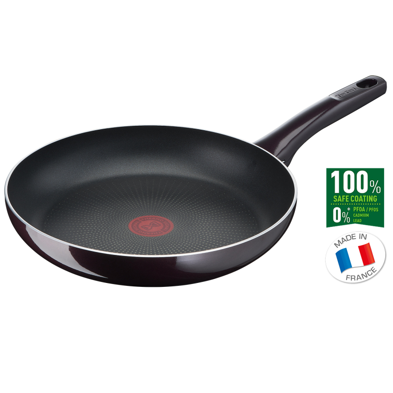 Tefal Ultra Resist Intense Titanium Nonstick Frying Pan (24cm, 28cm, 30cm, 32cm) Dishwasher Oven Safe No PFOA THERMO-SIGNAL Heat Indicator Black Singapore