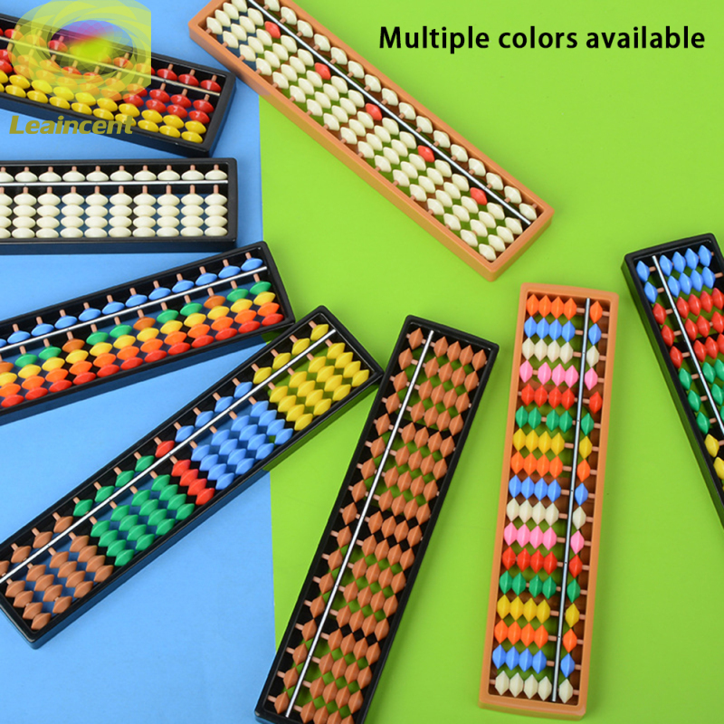 Leaincent Fast Delivery 17 Column Plastic Abacus With Colorful Beads