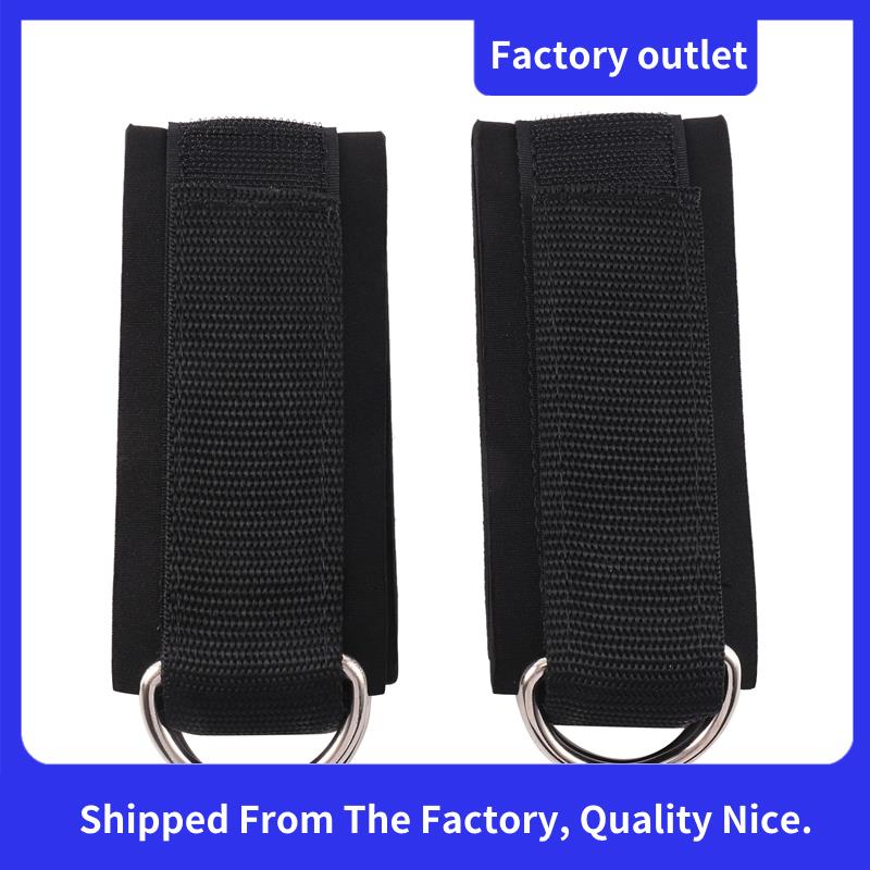 S62Pcs Fitness Equipment Gym Ankle Strap Padded Double D-Ring Adjustable Ankle Weight Leg Training B