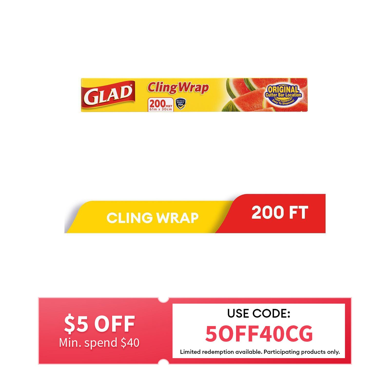 Glad Cling Wrap 200ft