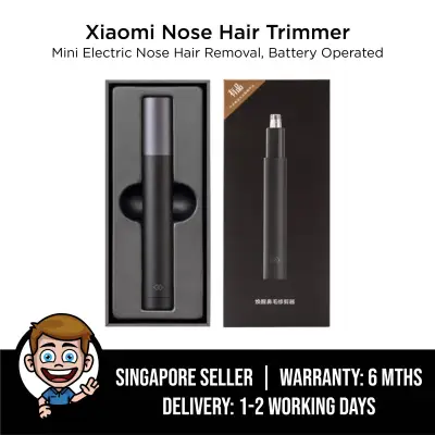 Xiaomi Nose Hair Trimmer, HN1, Mini Electric Nose Hair Cutter, Nose Hair Removal, Battery Operated - Gunmetal Black