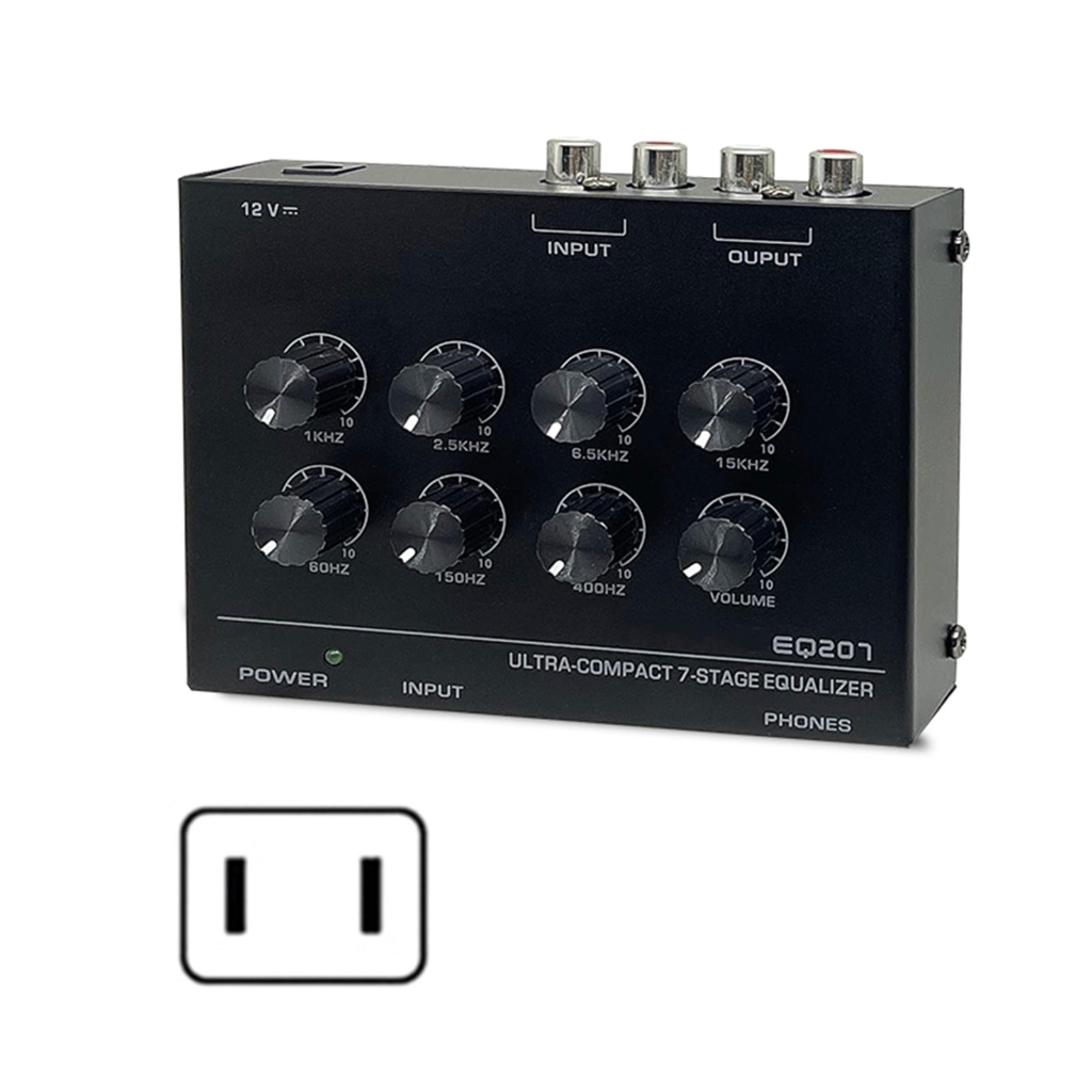 Cải thiện trải nghiệm âm thanh điện thoại Preamp eq207 7 Bộ cân bằng băng tần cho Máy quay đĩa hát