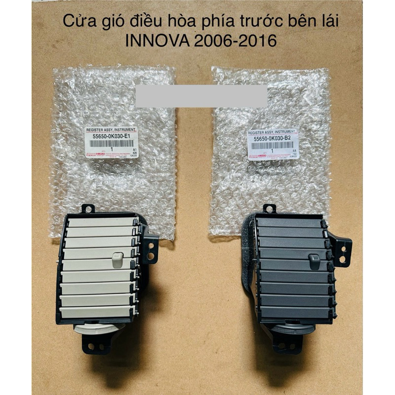 Cửa gió điều hoà phía trước bên lái TOYOTA INNOVA 2006-2016 55650-0K030-B2 55650-0K030-E1 chính hãng cao cấp