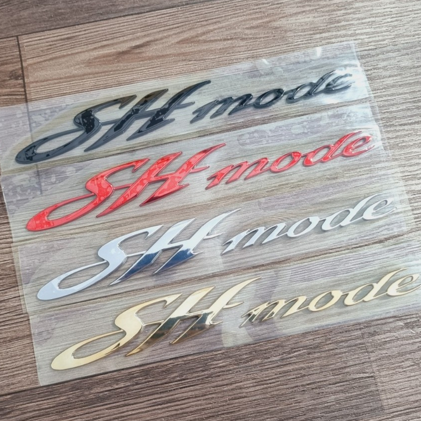 Bộ tem chữ SH MODE dán xe đời 2015 đến 2019 chất liệu nhựa cứng xi bóng nhập thái chất lượng cao