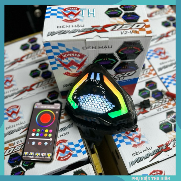 Cụm đèn hậu audi i8 chỉnh app i8 BLE cho Winner X V2, V3 phụ tùng