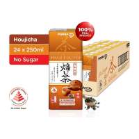 Pokka Houjicha Japanese Roasted Green Tea No Sugar 250ML x 24 - Case