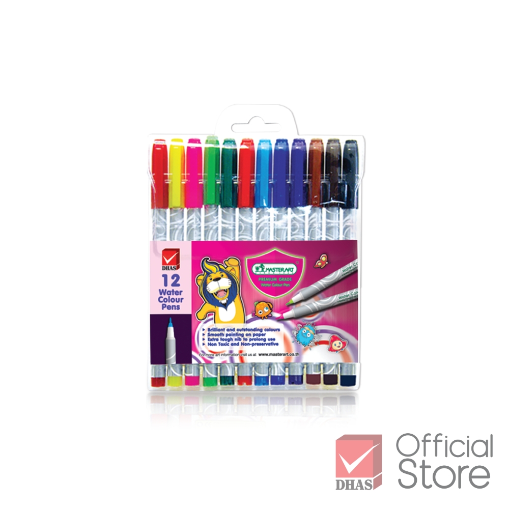 Bút Lông Màu Nước Watercolor Pens Master Art - Viết tô vẽ sáng tạo an toàn cho bé