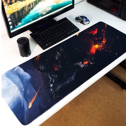 Lót chuột cỡ lớn 80x30cm dày 2mm pad gaming cỡ lớn speed bo viền chắc chắn