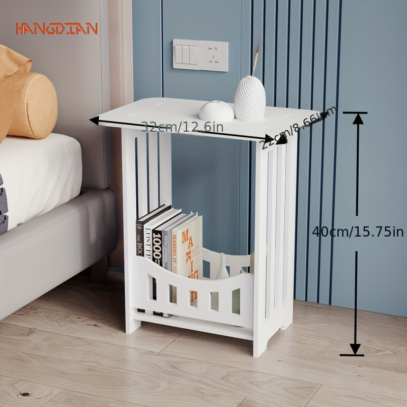 HANGDIAN Bàn cà phê, bàn cạnh giường ngủ, tủ lưu trữ phòng ngủ, bàn nhỏ, phòng khách, bàn vuông nhỏ, bảng phụ