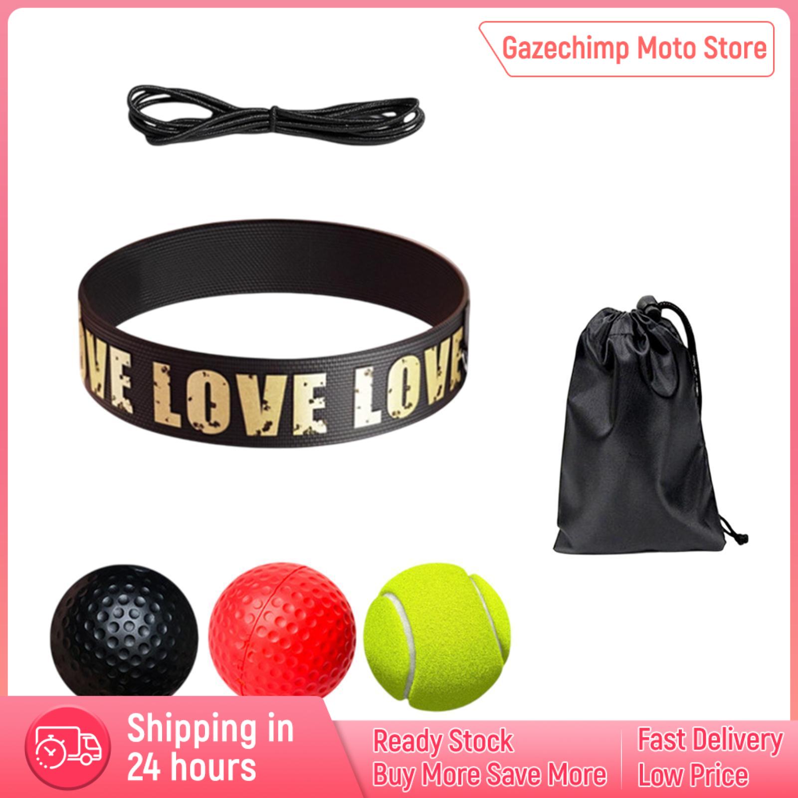 Gazechimp Boxing Reflex Ball Headband Set Improve Hand Eye Coordination Adults Gear Boxing Ball on String with Storage Bag for Sports ราคา 10,198 บาท*ส่งฟรี