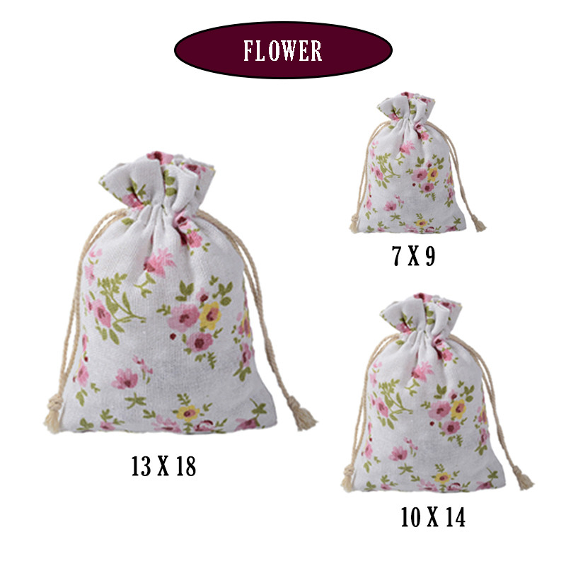 POCKET LUXE 💥 Cotton Linen Drawstring Pocket Bag Storage Organizer Travel Gifts Toys Party Pouch