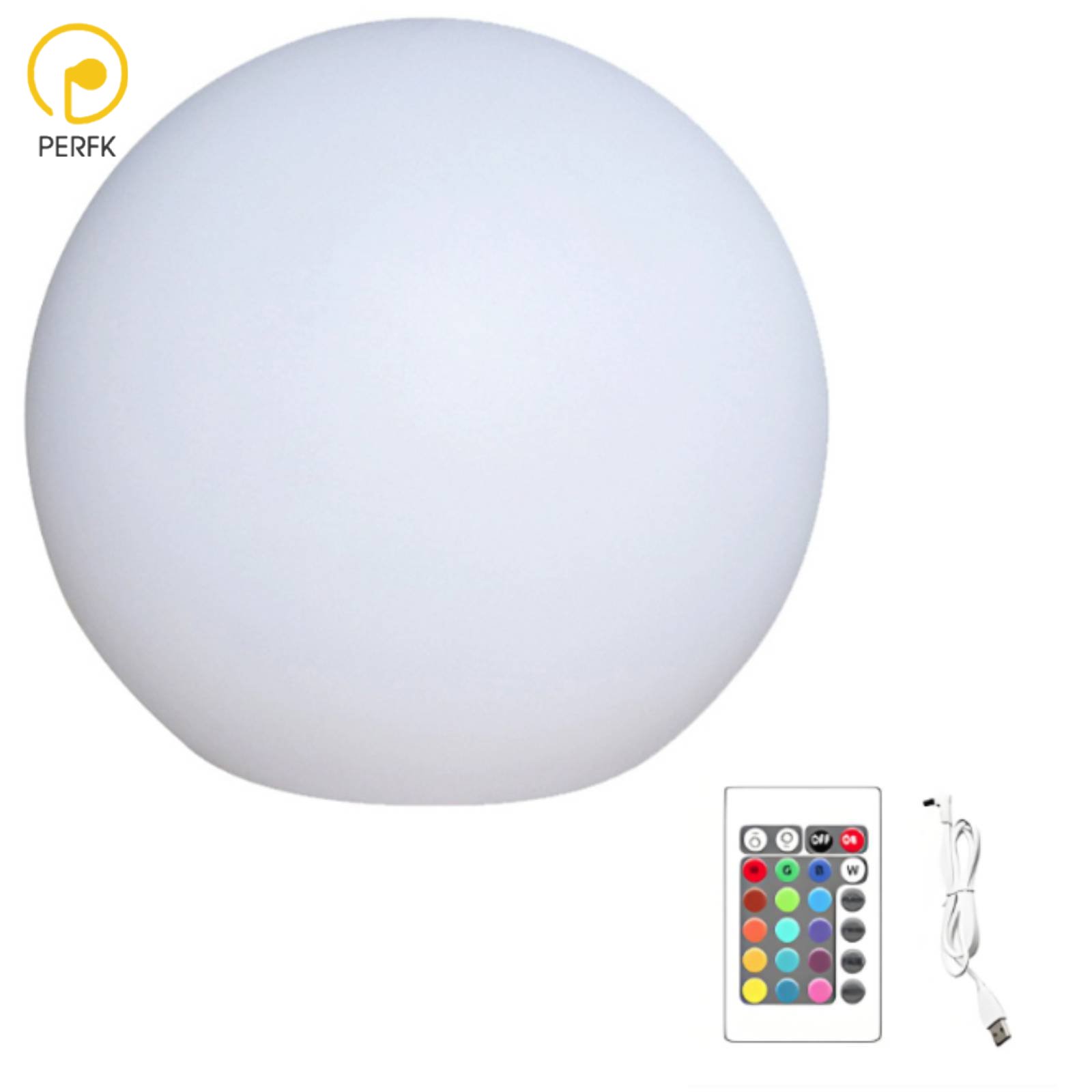 Perfk Creative Outdoor LED Globe Light, Colorful Lawn Sphere, Multi-Scene Decoration, Remote Control ราคา 2,639 บาท*ส่งฟรี