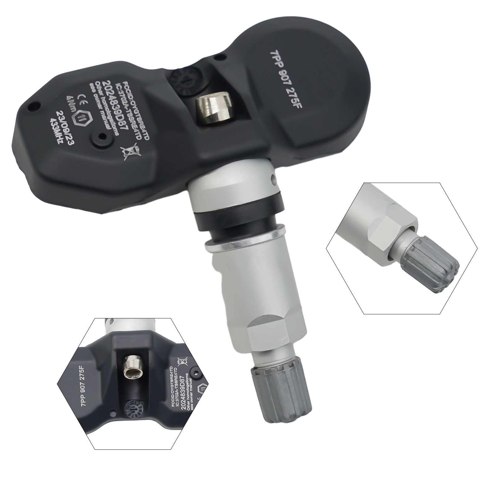 【Thời trang tự động】 1 cái cảm biến TPMS 433Mhz cho A6 A8 cho Bentley Dễ dàng cài đặt vật liệu bền