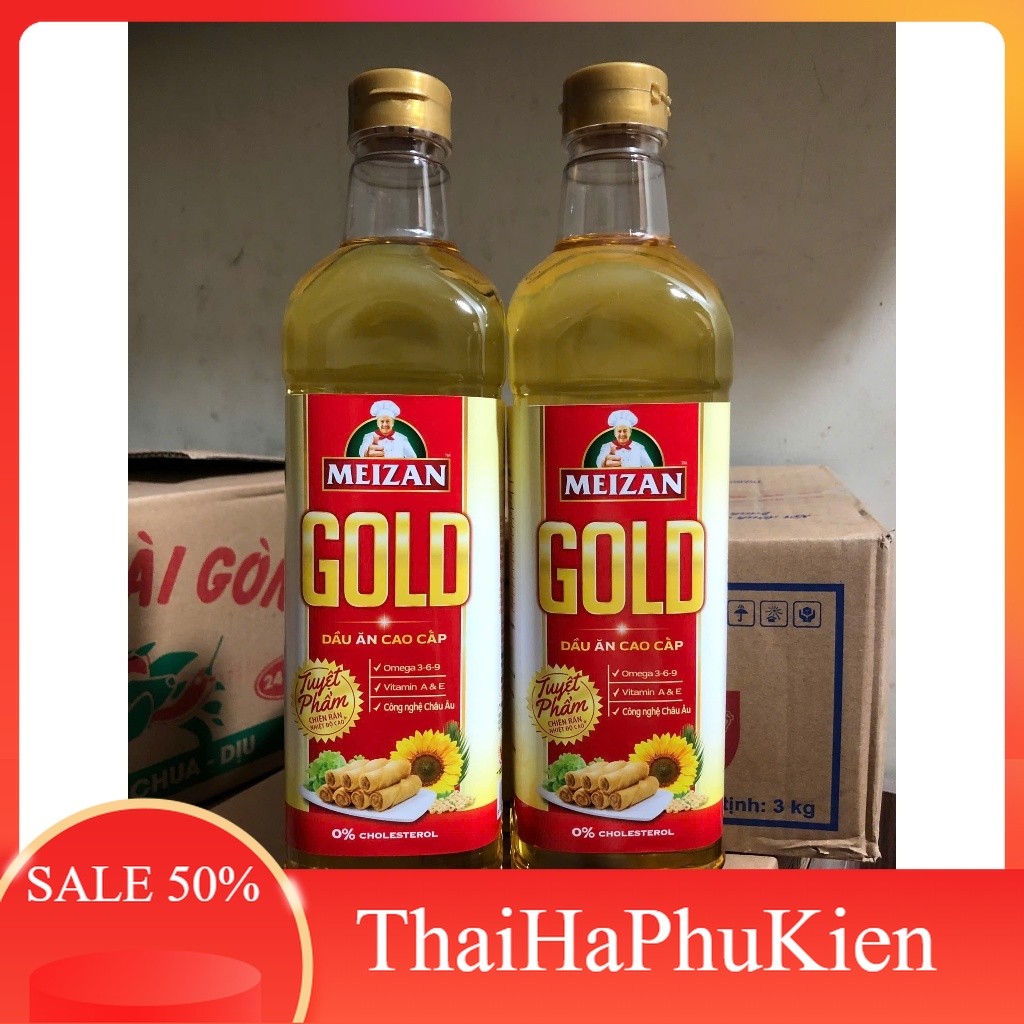 (Combo 2 Chai) Dầu ăn Meizan Gold 1L
