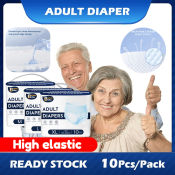 Pull-up Adult Diapers, 10 pcs, Unisex, Disposable, Dry, Breathable